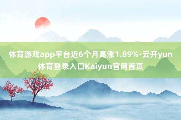 体育游戏app平台近6个月高涨1.89%-云开yun体育登录入口Kaiyun官网首页