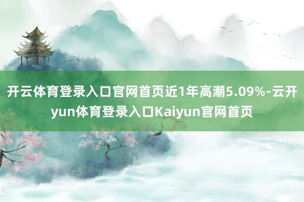 开云体育登录入口官网首页近1年高潮5.09%-云开yun体育登录入口Kaiyun官网首页